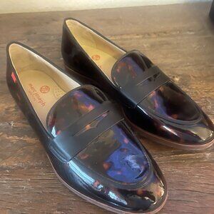 Marc Joseph New York Bryant Park Black/Tortoise Loafers   Size 8